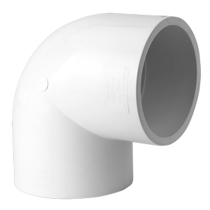 Holman 150mm 90° White PVC Elbow