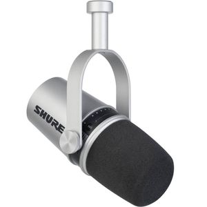 Shure MV7 - Podcast Microphone (Silver)