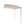 Exterior Life 5.0m Miami Curved Pearl White/Beach Oak Pergola