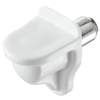 Hafele White Plastic Shelf Support - 48 Pack