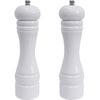 2PK LVD Timber Wooden Kitchen Salt/Pepper Grinder Mill Medium 5x5x22cm White