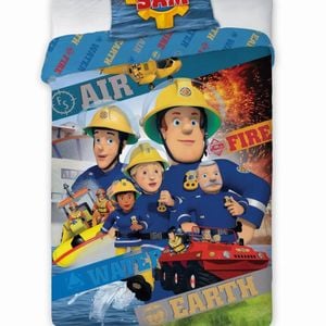 Fireman Sam Elements Cotton Quilt Cover Set - Single Bed Size