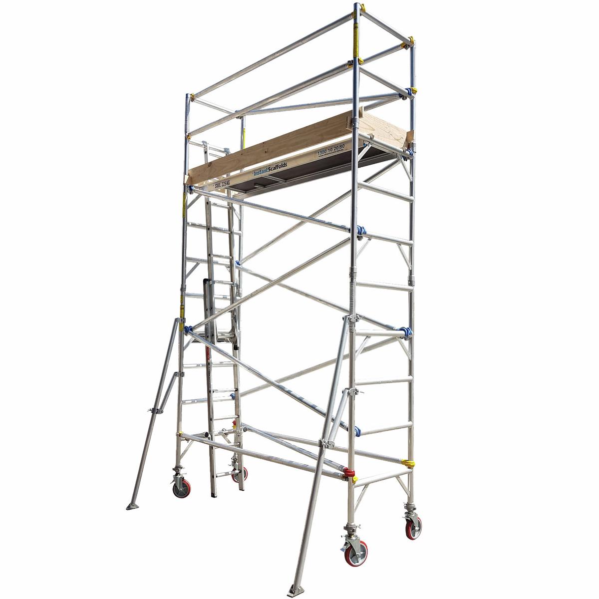 Instant Access 0.8 x 2.5 x 3.5m 225kg Aluminium Single Width Mobile ...