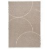 Loopsie-180cm X 120cm-corinth Dark Brown And Cream Arch Washable Rug
