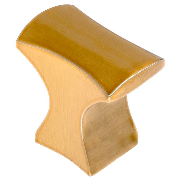 Kaboodle Brushed Amber Gold Cabo Knob Kitchen Handle
