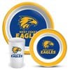 AFL 3 Piece Dinner Set - West Coast Eagles - Melamine Plate, Bowl, Cup