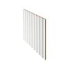 900 x 1200mm 12mm Lining Panel White MDF Primed Scallop 45mm