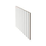 900 x 1200mm 12mm Lining Panel White MDF Primed Scallop 45mm