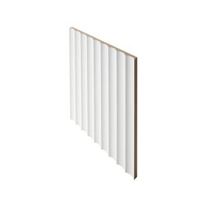 900 x 1200mm 12mm Lining Panel White MDF Primed Scallop 45mm