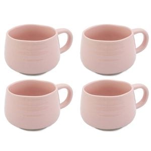 4PK Jamie Oliver Big Love Cosy Cuppa Mug 375ml Stoneware Pink