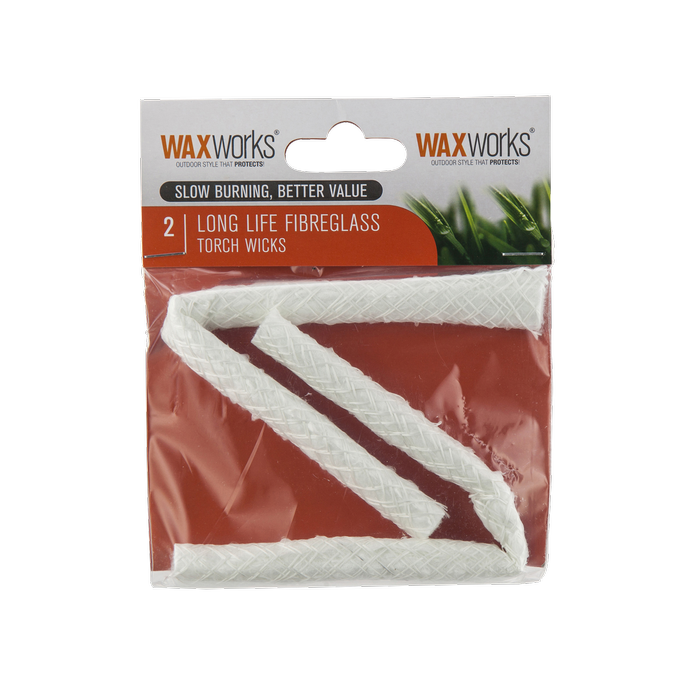 Waxworks 22cm Fibreglass Torch Wick - 2 Pack