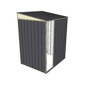 Build-A-Shed 1.2 x 1.5 x 2.0m Skillion Single Sliding Side Door Shed - Grey