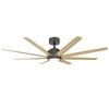 Vencha Titanic  RWS Tri-Control   1830mm ABS Blades DC Ceiling Fan with light  - Black/Oak