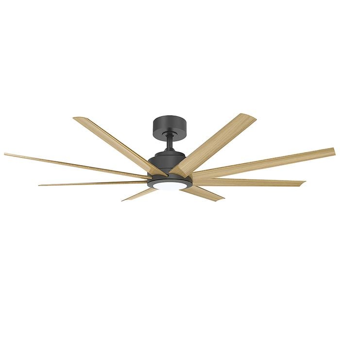 Vencha Titanic  RWS Tri-Control   1830mm ABS Blades DC Ceiling Fan with light  - Black/Oak