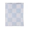 Living Textiles Chenille Blanket - Checkered Blue