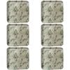6PK LVD Melamine/Bamboo Square Serving Tray 33x33cm - Leaves