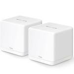 Mercusys Halo H60X(2-pack) AX1500 Whole Home Mesh Wi-Fi 6 System, 300 Mbps at 2.4 GHz + 1201 Mbps at 5 GHz, QoS, IPTV, IPv6, MU-