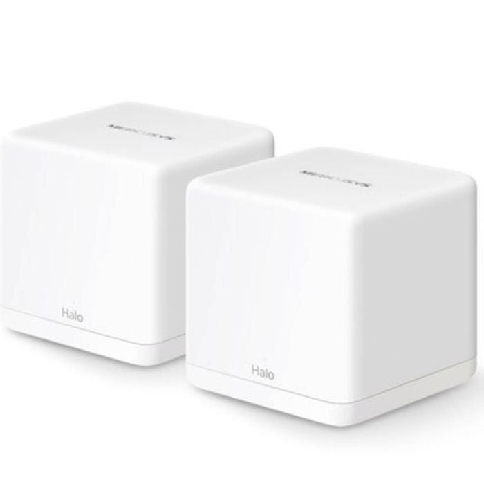 Mercusys Halo H60X(2-pack) AX1500 Whole Home Mesh Wi-Fi 6 System, 300 Mbps at 2.4 GHz + 1201 Mbps at 5 GHz, QoS, IPTV, IPv6, MU-