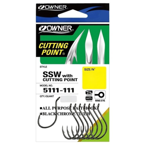 Owner 5111191 SSW Cut Point Octopus Fishing Hook Pre Pack 9/0 (3pcs)