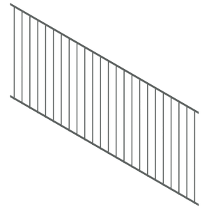 ProtectorAl 1201-2400 x 900mm Monument Raked 16-30º Flat Top Garden Fence Panel