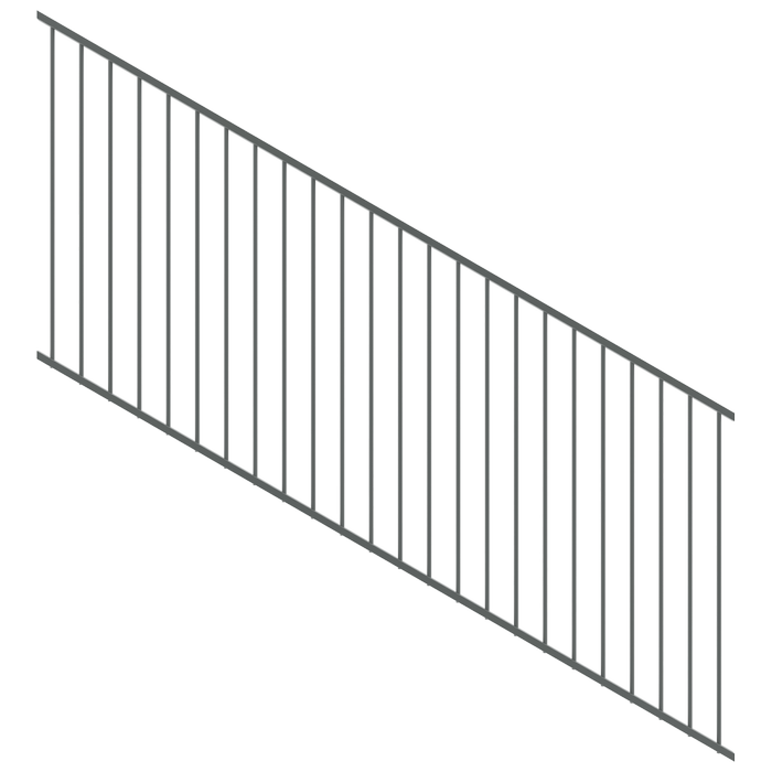 ProtectorAl 1201-2400 x 900mm Monument Raked 16-30º Flat Top Garden Fence Panel
