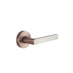 Schlage Aged Brushed Copper Medio Series Rivera Dummy Trim