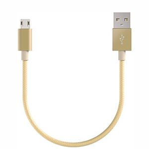 iWill Braided Data Charger Micro USB Cable Cord for Motorola Moto E6 Plus E6s G8 Power Lite - 20 cm