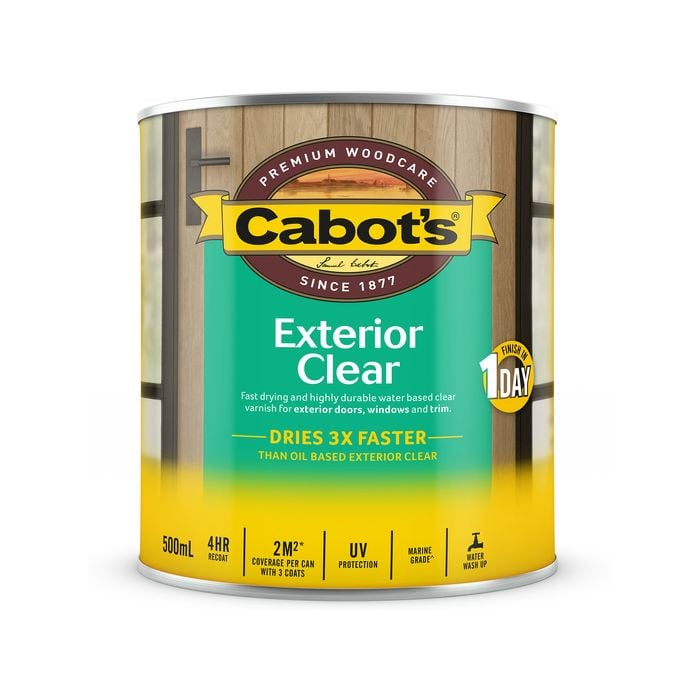 Cabot's 500ml Satin Water Based Exterior Clear - 500ml