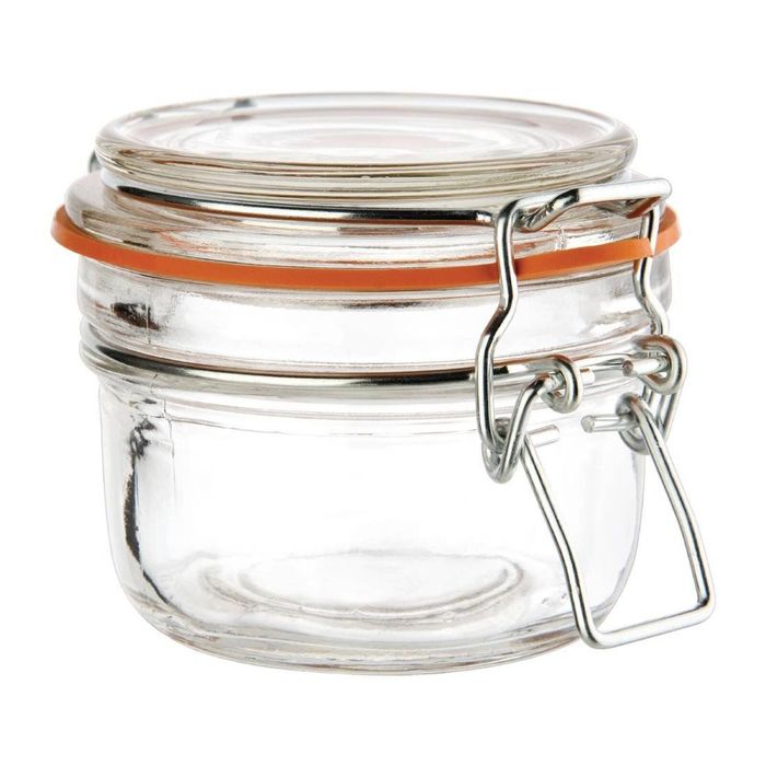 Vogue Preserve Jars Glass 125ml 6 Pack Food Storage Canning
