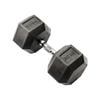 York Hex Dumbbell 30KG Black Single