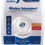 Quell Wireless Interconnect Living Room/Hall Photoelectric Electric Smoke Alarm
