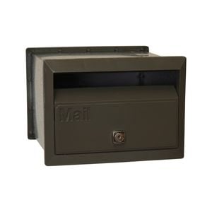 Velox 230mm Woodland Grey Front Open Letterbox with Sleeve