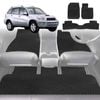 6D Diamond Car Floor Mats for Toyota RAV4 2-Door (XA20)2000-2005-Full Set-Black-Outback GT