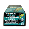 Bremick XTP 18g x 200mm T40 Technoguard Landscape Screws - 25 Pack