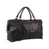 Pierre Cardin Men's Leather Business Overnight Bag - Black
