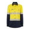 Citeco Women's Yellow/Navy Long Sleeve Shirt Taped Hi Vis - Size 12