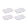 4PK Christy Cirrus Face Washer Combed Cotton 450GSM Fast Drying White