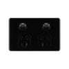 DETA X6 Black Double Power Point