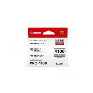 Canon PFI-4100GY Gray Ink Cartridge - 80ml