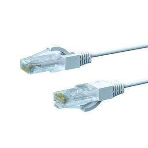 4Cablinig 2m White CAT6A THIN U/UTP LSZH 28 AWG RJ45 Network Cable - 50 Pack