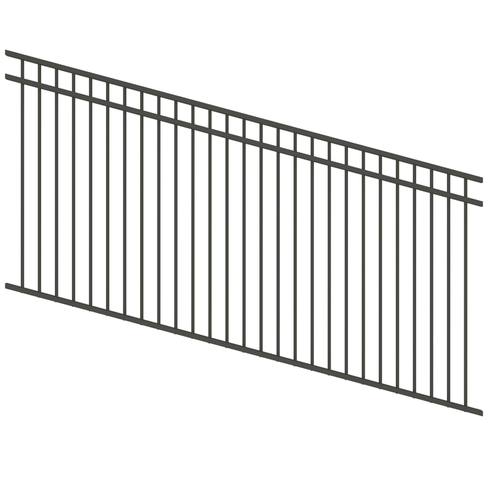 ProtectorAl 1201 - 2400 x 1200mm Woodland Grey Raked Up to 15º DTR All Up Pool Fence Panel