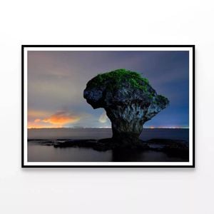 Rock on the Sea Taiwan   Print 100% Australian Made 120x90cm  (Poster)
