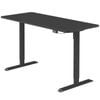 Ufurniture Electric Standing Desk 120cm Splice Board Black Table Top+ Black Frame