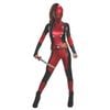 Deadpool Womens Halloween Costume Adult Official Marvel Outfit with Snood and Belt, Small