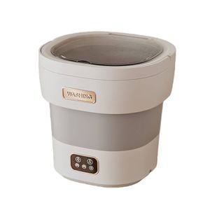 Catzon Portable Washing Machine 12L Foldable Large Capacity Mini Washer-Grey