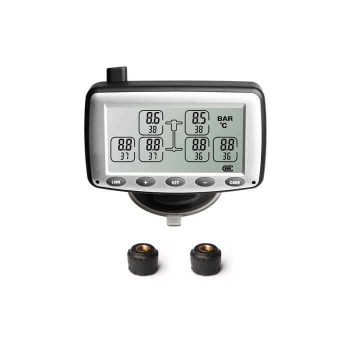 Caravan Trailer Tpms With Low-pressure External 2x Sensors