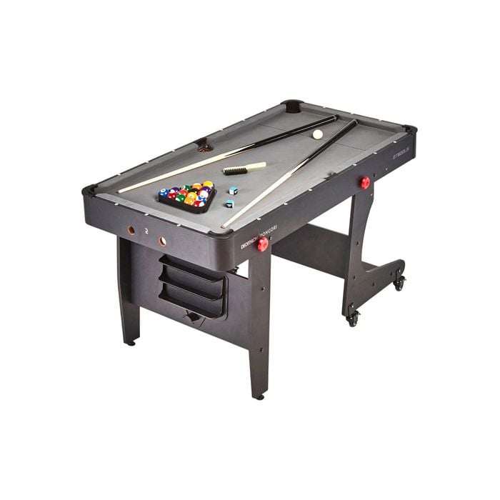 Decathlon - Folding American Pool Table Bt 500 Us - Grey - One Size