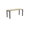 Olg Axis Table 4 Leg Black Frame New Oak Smooth Top L1600mm X W600mm