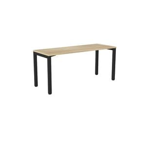 Olg Axis Table 4 Leg Black Frame New Oak Smooth Top L1600mm X W600mm