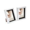 Nicola Spring 2 Piece 5 x 7" 3D Shadow Box Photo Frame Set - Craft Display Picture Frame with 4 x 6" Mount - White